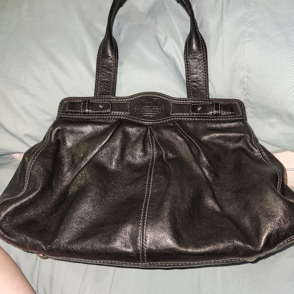 Black coach purse